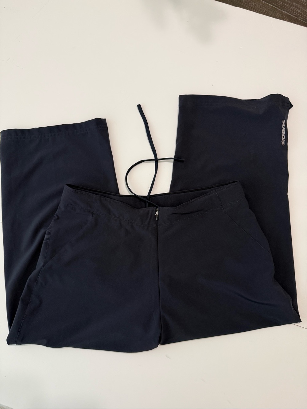 SUGOI Navy Blue Athletic Straight-Leg Pants with Drawstring